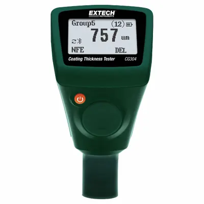 EXTECH Coating Thickness Tester with Bluetooth: 78.7 mil Max Thick Measured, NIST - Gauges for Magnetic Coatings on All Metals