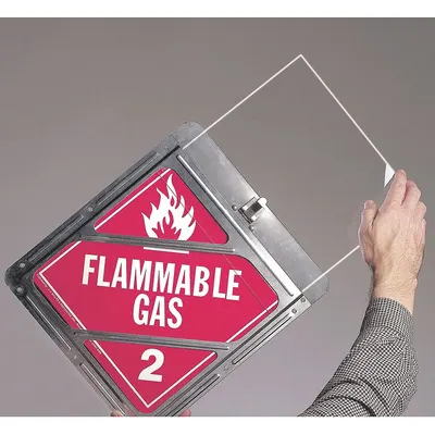 JJ KELLER Placard Pouch, 10 1/2 x 10 1/2 in, Polycarbonate - Placard Holders