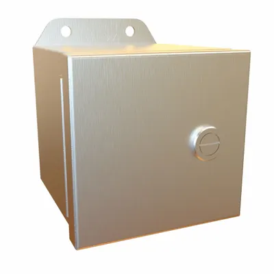 HAMMOND Electrical Enclosure: Stainless Steel, 4 in x 4 in x 4 in, NEMA 12/13/3R/4/4X - Stainless Steel Enclosures