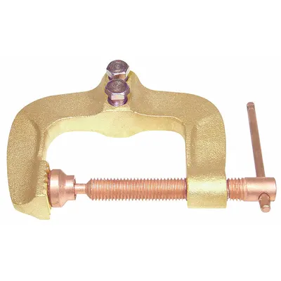OEM APPROVED VENDOR C-Style Ground Clamp, 800 A, 1/0 AWG to 3/0 AWG, Brass - C-Style Ground Clamps