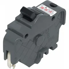 1-pole miniature circuit breaker rated 40 A at 120V AC with a 10kA interrupting capacity. 1-inch width. Provides overcurrent protection for branch circuits in electrical distribution panels.