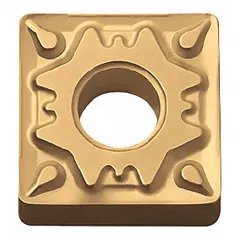 Square (S) indexable turning insert for general machining of steel, stainless steel, and cast iron. Used in turning, facing, and profiling operations on CNC lathes and manual machines. Also referenced as SNMG120412HQ.