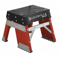 LOUISVILLE LADDER Step Stool: 1 Steps, 13.3 in Overall Ht, 375 lb Load Cap, Fiberglass (MPN FY8001)