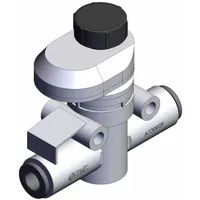 SMC Speed Controller: In-Line Fitting, Screw, 3/8 in Valve Body Size, 6 mm Push to Connect Tube (MPN AS3002FS-06)