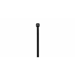 Natural heat-stabilized cable tie with 6-inch nominal length, 1 3/8-inch maximum bundle diameter, and 0.14-inch width. Pack of 100. Suitable for indoor bundling and securing wires or cables in light-duty harnessing applications. Not rated for outdoor use.