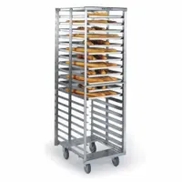 LAKESIDE Stainless Steel Extreme Duty Pan N Tray: 20 Slots, 3 in Betw Shelves, 20 3/4 in Wd, 8900
