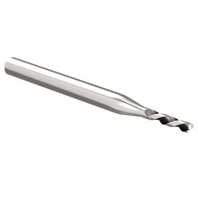 WIDIA HANITA Corner Radius End Mill: Carbide, 2 Flute, 10 mm Mill Dia, 22 mm LOC - Fast-Cutting Carbide Corner-Radius End Mills for Aluminum
