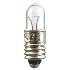 Approved Vendor 335-10PK Incandescent Bulb, T1-3/4, Midget Screw Base (E5), 28V AC, White, 10-Pack