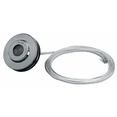 This push button is a replacement actuator for flush valves, constructed from stainless steel for corrosion resistance. It is designed for use with SLOAN Concealed Flushometers on toilets and urinals in commercial restroom applications.