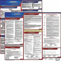 JJ KELLER Labor Law Poster: AK, English, Plastic, 30 in x 24 in, Federal and State Labor Law (MPN 100-AK-1)