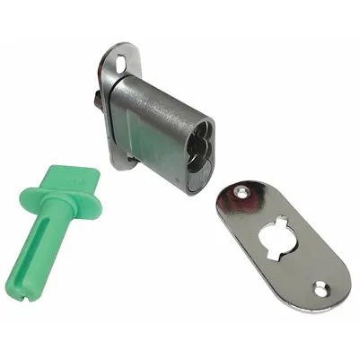 DELTA LOCK Sliding Door Lock, 2 1/2 in Lg, 7/8 in Wd, 2 3/4 in Ht - Locks for Sliding Doors