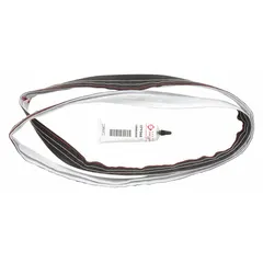 OEM replacement rear seal for Whirlpool washing machines and dryers. Prevents water leaks from the rear drum area, protecting internal components from moisture damage.