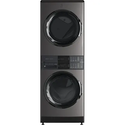 ELECTROLUX Washer Dryer Combo: Electric, Stainless Steel - Stacked Washing Machines & Dryers