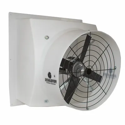 SCHAEFER Exhaust Fan: Direct Drive, 24 in Blade, 1/2 hp, Totally Enclosed Air Over - Direct-Drive Cylinder Exhaust Fans