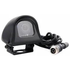 This 33 ft extension cable is designed for use with vehicle camera systems, enabling flexible placement of cameras on trucks, trailers, or RVs. It operates at 12-24V DC and includes 9 automatic infrared night vision illuminators for low-light operation. Compatible with model RVS-770613.