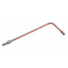 Heating nozzle from the ST600 Series, designed for use with acetylene gas. Features a Tube & Head tip design for focused flame delivery. Suitable for industrial heating tasks such as preheating metal prior to welding, bending, or straightening.