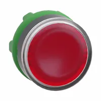 SCHNEIDER Flush Push Button: Red, 22 mm Mounting Size, Non-Metallic, Momentary (MPN ZB5AW343)