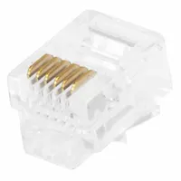 MONOPRICE Modular Plug: Modular Plug RJ12, Stranded, 50pk Pack Size, 50 (MPN 7270)