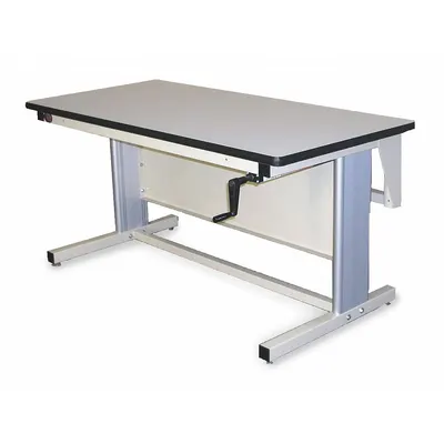 PRO-LINE Workbench: Adj Ht, Laminate, 72 in x 30 in, 330 lb Overall Load Capacity - Open-Base Workstations