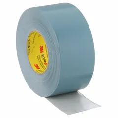 Blue, rubber-based duct tape with polyethylene coated cloth backing, 2 7/8 in wide, 60 yd long, 11.5 mil thick. Minimum application temperature 40°F. Designed for temporary holding, sealing, and bundling where residue-free removal is required. Suitable for use on plastic, rubber, and painted metal surfaces in industrial settings.