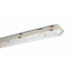 Replacement etched lens for SYLVANIA VAPOR1B LED luminaires used in parking garages and canopy lighting. Overall height of 1 1/8 in. Designed for covered outdoor or semi-enclosed areas where moisture and debris are present.