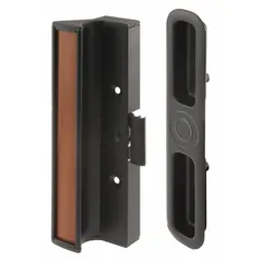Recessed handle for sliding doors, 7 1/4 in height, 3/4 in width. Provides a flush-mount locking solution for sliding doors in applications such as equipment enclosures, machine guards, or interior partitions.