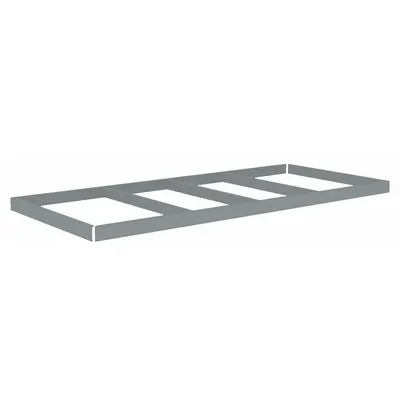 TENNSCO ZLES-8442 Open Deck Shelf Kit for Boltless Shelving, 84 x 42 in, Gray - Open Deck Shelf Kits for Boltless Shelving