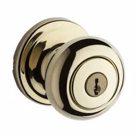 This classroom security knob lockset is designed for use in educational facilities, enabling teachers to lock doors from inside the room without exiting. The rose-style lockset features a keyed entry function with interior locking for emergency lockdown situations