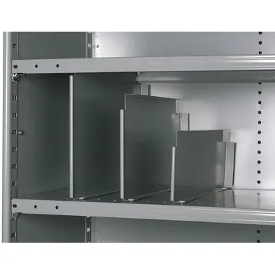 HALLOWELL Vertical Divider for Standard Metal Shelving - Vertical Dividers for Standard Metal Shelving