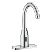 SLOAN Bathroom Sensor Faucet: SF, Brass, Chrome Finish, Single-Post, Plug-In, Back-Check Tee (MPN SF2200-4)