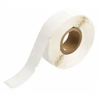 Wraparound Label: 1 in x 1/2 in, Vinyl, White, For 12 AWG to 10 AWG Wire Gauge (MPN WML-705-502)