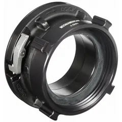 This aluminum rigid adapter connects NH (National Hose) threaded connections to Storz quick-connect couplings. It is used to interface fire hydrants or standpipes with Storz-equipped hoses and equipment. The straight, non-swivel design provides a secure, leak-resistant connection for fire protection systems.