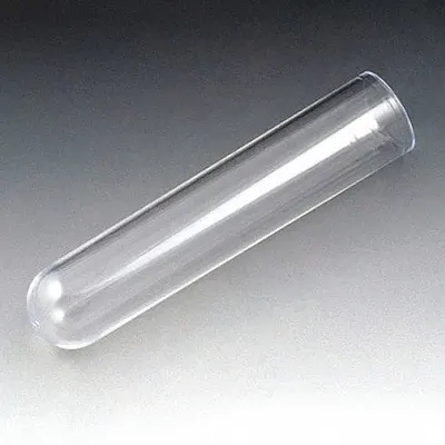 GLOBE SCIENTIFIC Test Tube: Test Tube, Polystyrene, 8 mL Capacity - mL, 0.27 oz Capacity - oz - Plastic Test Tubes