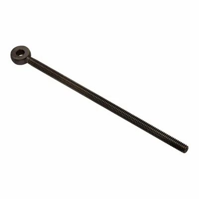 AMPG Fixed Rod End: Stainless Steel, Black Oxide, 6 in Hole Center-to-End Lg - Stainless Steel Male Threaded Fixed Rod Ends