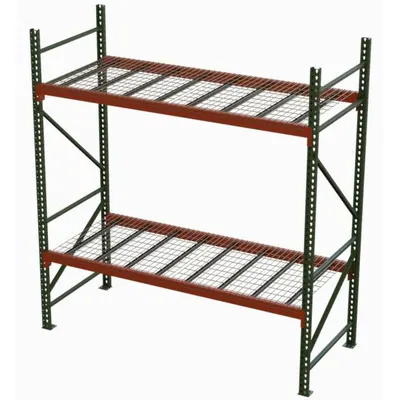 HUSKY RACK & WIRE Teardrop Pallet Rack Kit with Wire Decking - Husky Rack & Wire Teardrop Pallet Rack Kits with Wire Decking