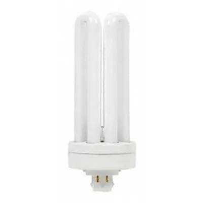 GE LAMPS Compact Fluorescent Bulb: 4-Pin (GX24q-4), T4, Fluorescent, 2700K - CFL Triple Twin-Tube Plug-In Lamps