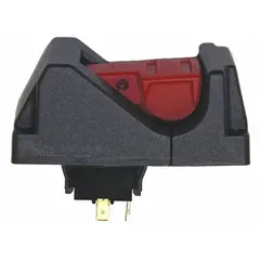 Replacement on-off switch for table saws. Controls power to the saw motor for safe start and stop operations. Used in woodworking, construction, and fabrication applications.
