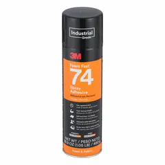 This high-tack spray adhesive bonds wood to fabric and foam for interior applications. It features a fast tack and a lace spray pattern for controlled coverage. The orange adhesive is supplied in a 24 fl oz aerosol can and complies with OSHA Hazard Communication Standard.