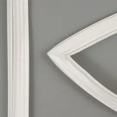 OEM replacement door gasket for refrigerators and freezers. Seals the door to prevent cold air loss and maintain internal temperature. Designed for models requiring this specific gasket profile.