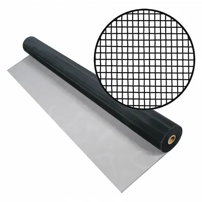PHIFER Replacement Screen: Aluminum, Black, 18 x 16 Mesh Size, 2.5 ft Wd - Aluminum Door and Window Screen