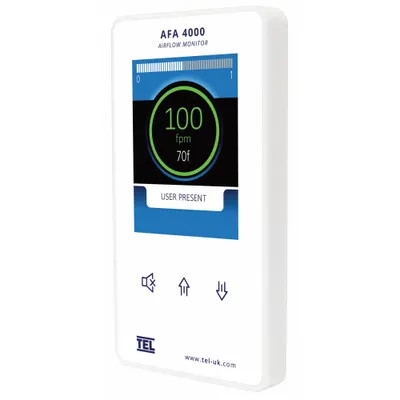 INSTOCK Fume Hood Alarm: 5 3/4 in Overall Lg, 3 1/8 in Overall Wd, Plastic, Airflow Monitor - Fume Hood Airflow Monitors