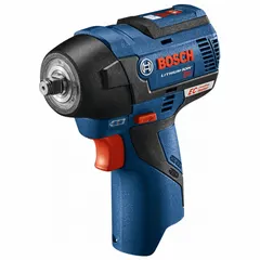 The BOSCH PS82N is a 12V cordless impact wrench with a 3/8 in drive and brushless motor, delivering 85 ft-lb of fastening torque. It is designed for fastening and loosening bolts and nuts in automotive repair, assembly, and maintenance tasks, particularly in confined spaces.