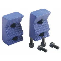 Screw-in pipe jaw designed to hold and secure pipe during threading, cutting, or wrenching operations. Compatible with models 10D728 and 10D728 for use in plumbing, maintenance, and industrial pipe work.