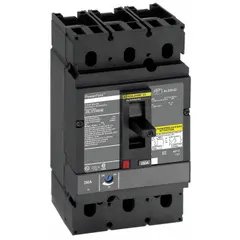 The SQUARE D JGL37200D82 is a 200 A, 3-pole molded case circuit breaker from the JG series. It features an adjustable instantaneous trip, a 500 A low amp trip setting, and box lug terminals for ABC phase connection. Suitable for overcurrent protection in industrial power distribution systems, motor control centers, and switchboards.