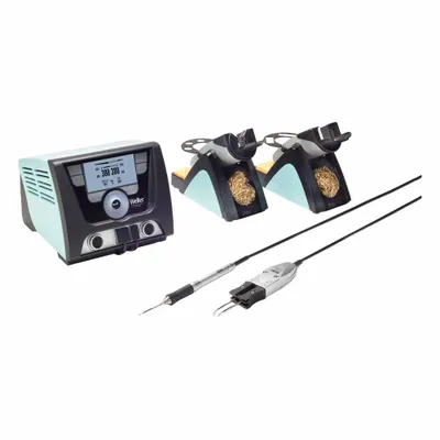 WELLER WX2021N 2-Channel 200 W ESD-Safe Digital Soldering & Desoldering Station - Combination Soldering & Desoldering Stations