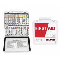 FIRST AID ONLY First Aid Kit and Housing: Industrial, 30 People Served, 163 Components, Metal (MPN 54580)