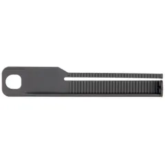 Black plastic plunger for use with 45 mL Duo-Pak cartridges and EPX Plus II applicator. Designed for 10:1 mixing ratio two-part adhesive and sealant dispensing.
