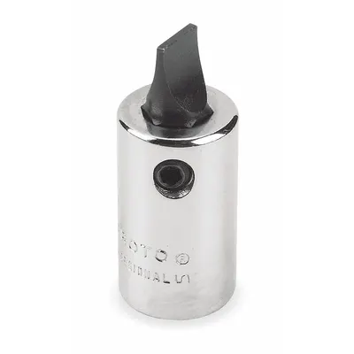 PROTO Socket Bit: 1/4 in Drive Size, Slotted Tip, 3/16 in Tip Size, 1 53/64 in Overall Lg - Slotted Bit Sockets