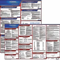 JJ KELLER Labor Law Poster: CA, English, Plastic, 40 in x 24 in, Federal and State Labor Law (MPN 100-CA-3)