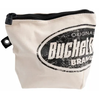 BUCKET BOSS Canvas Flat Zippered Tool Bag, 10x3x8 in, White, MPN 25100 - Canvas Flat Zippered Tool Bags